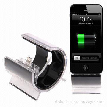 2-in-1 USB Sync Data/Charging Cable + Universal Holder for iPhone 5/iPod Touch 5, 1m Length